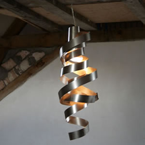 Steel+pendant+lamp